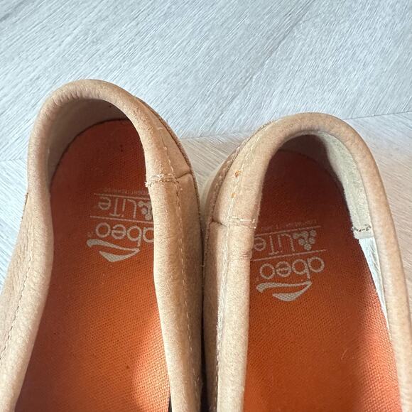 Abeo Lite Caleb Loafers Boat Shoes Men's Size 8.5 Light Brown Tan Leather Suede - Picture 8 of 11